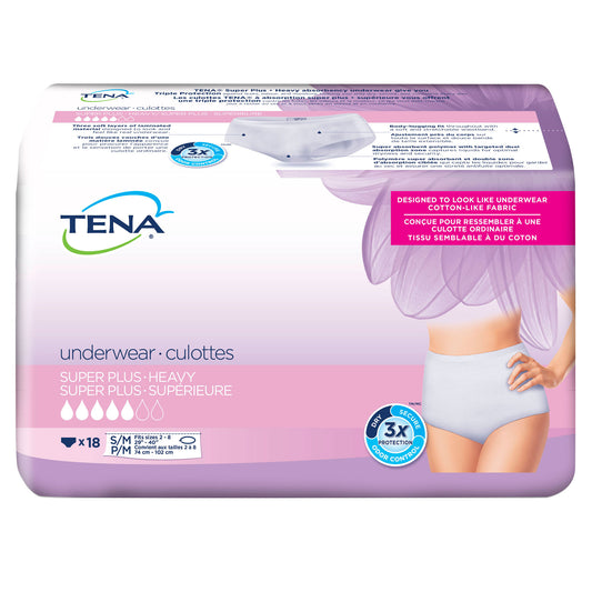 TENA HEAVY PROTECT U/WEAR WOMEN SUPER S/M 18