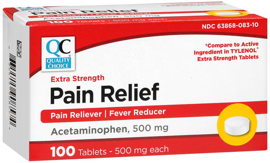 QC NON ASPIRIN X/STR TAB 500 MG 100