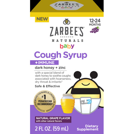 ZARBEES BABY COUGH + IMMUNE GRAPE 2 OZ