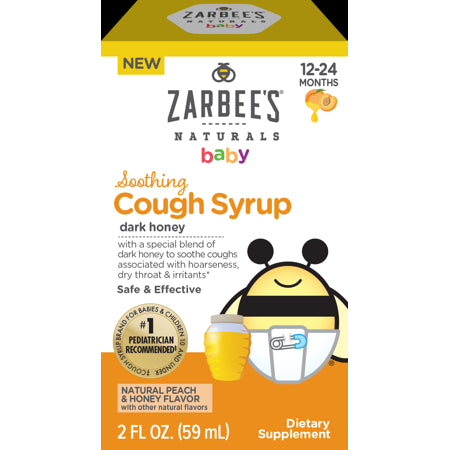 ZARBEES BABY COUGH SYRUP PEACH 2 OZ
