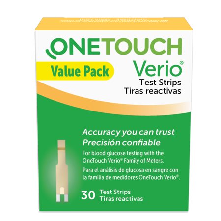 ONE TOUCH VERIO TEST STRIPS CASH BX/30