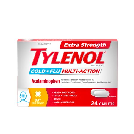 TYLENOL EX ST COLD + FLU ML-ACT DT CAPL 24