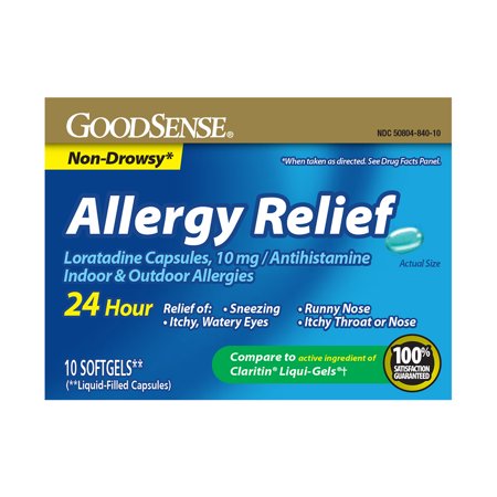 GS LORATADINE ALLERGY RELIEF SOFTGEL 10 MG 10