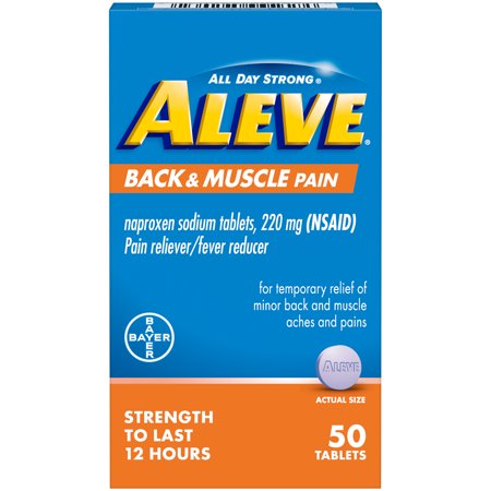 ALEVE BACK & MUSCLE PAIN TAB 50