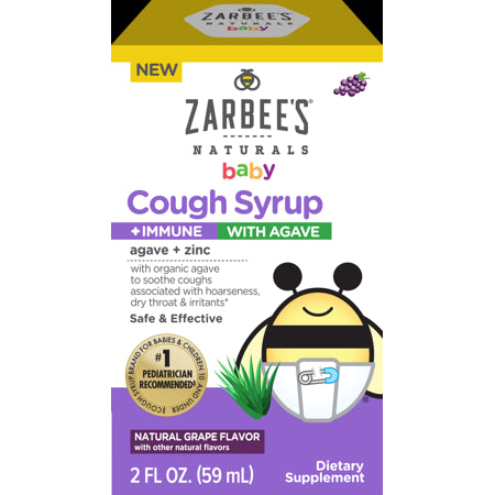 ZARBEES BABY COUGH + IMMUNE W/AGAVE BERRY 2OZ