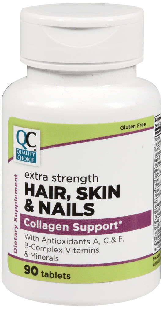 QC HAIR SKIN & NAILS X-STR TAB 90