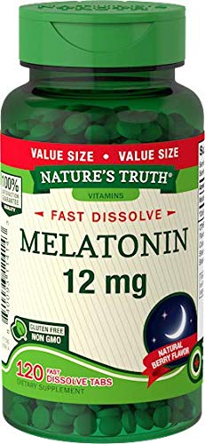 MELATONIN 12 MG FAST DISSOLVE TAB 120 NT