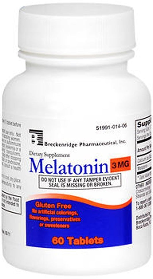 MELATONIN TAB 3 MG 60 BRECKENRIDGE