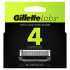 GILLETTELABS EXFOLIATING RAZOR REFILLS 4PK
