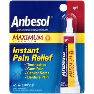 ANBESOL MAXIMUM STRENGTH GEL .33 OZ