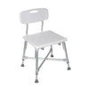 SHOWER CHAIR W/BACK HEAVY DUTY 600 LB CS/2 DR
