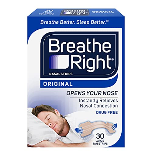 BREATHE RIGHT ORIGINAL NASAL STRIP TAN LG 30