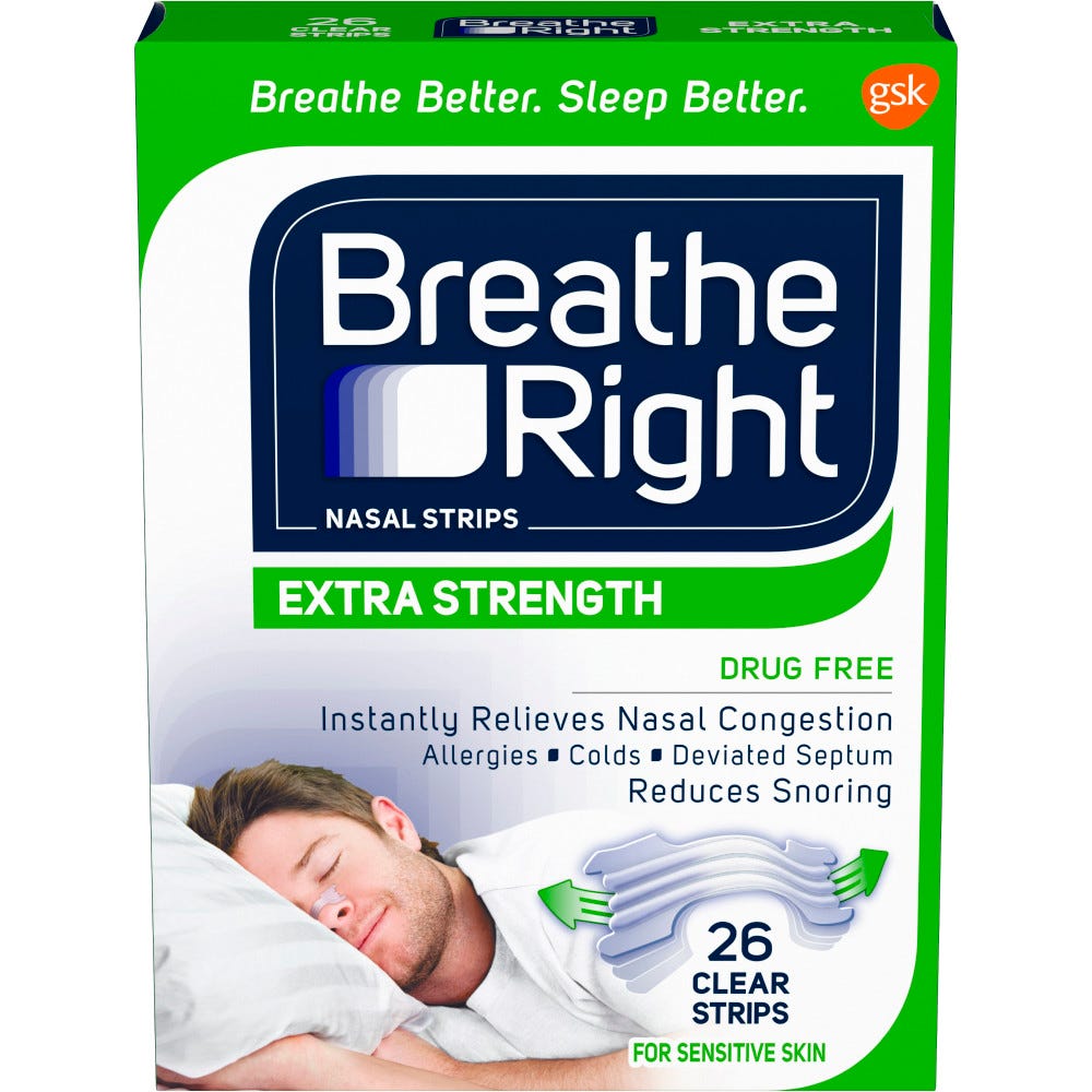 BREATHE RIGHT NASAL STRIP EXTRA CLEAR 26