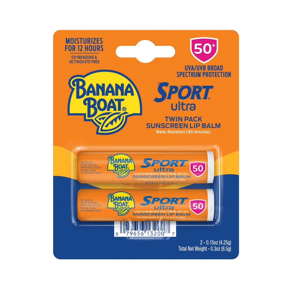 BANANA BOAT SPORT ULTRA LIP BALM SPF 50 2PK