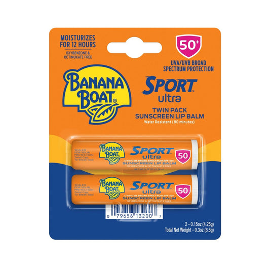 BANANA BOAT SPORT ULTRA LIP BALM SPF 50 2PK