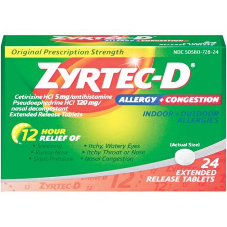 ZYRTEC D TAB 24 OTC