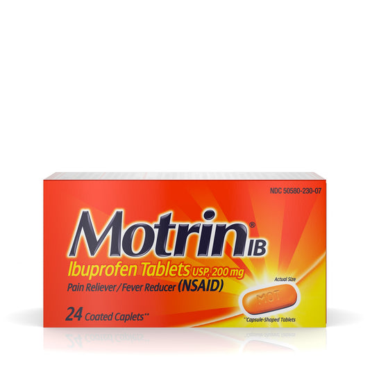 MOTRIN IB CAPLET 200 MG 24