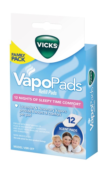 VAPORIZER SCENT PADS WATERLESS VICKS BX/12