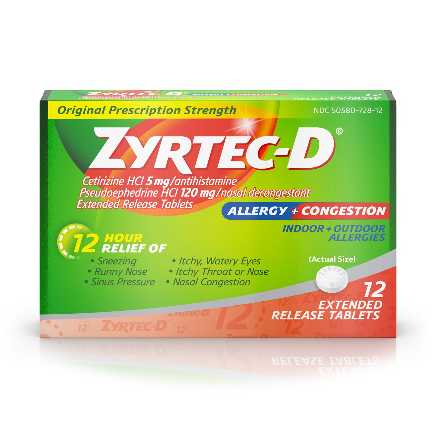 ZYRTEC D TAB 12 OTC