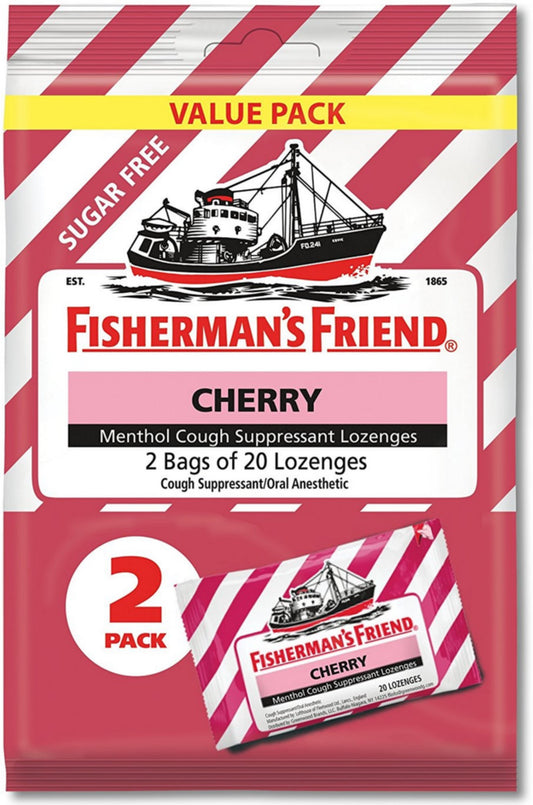 FISHERMANS FRIEND LOZ SF CHERRY 2PK 20 BAG