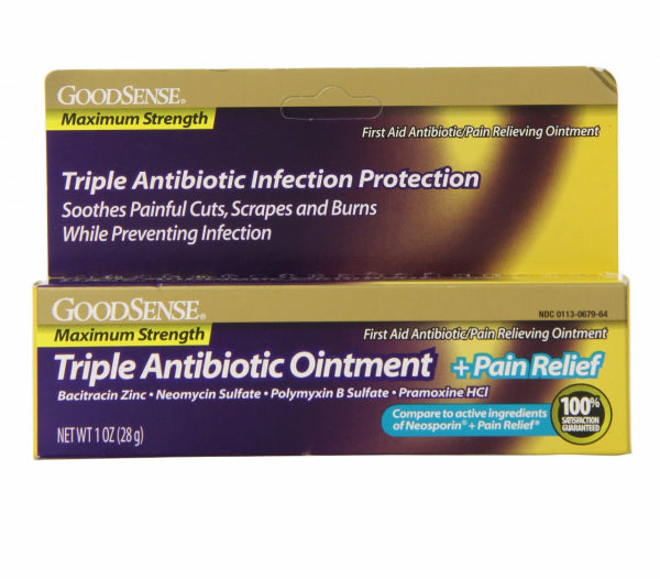 GS TRIPLE ANTIBIOTIC & PAIN REL OINT MS 1 OZ