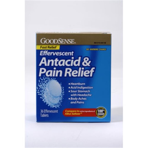 GS ANTACID + PAIN RELIEF EFFERVESCENT TAB 36