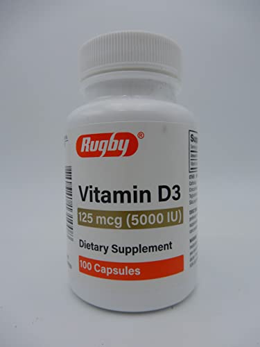 VITAMIN D3 CAP 125 MCG 100 RUGBY