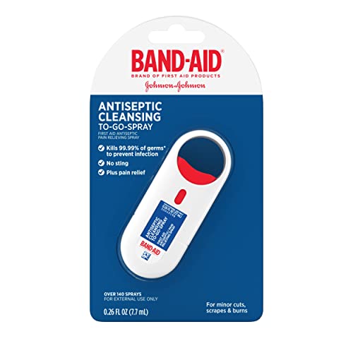 BAND AID ANTISEPTIC CLEANSING SPRAY 0.26 OZ