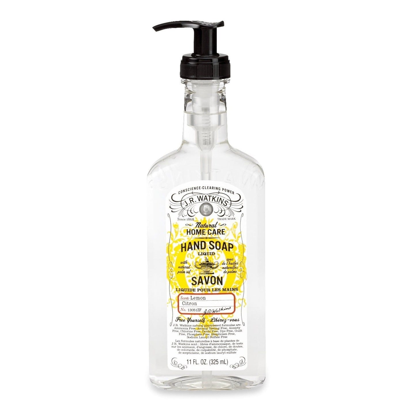 JR WATKINS HAND SOAP GEL LEMON 11 OZ
