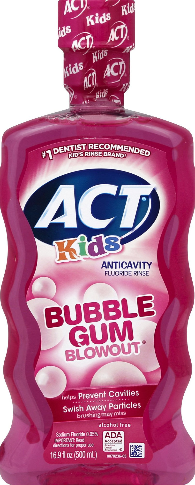 ACT ANTICAVITY BUBBLE GUM BLOWOUT 16.9 OZ