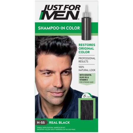 JUST FOR MEN SHAMPOO IN HAIRCOLOR REAL BLACK