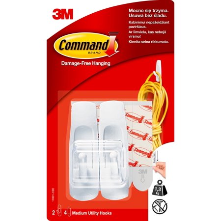 COMMAND UTILITY HOOK MD 2 PK