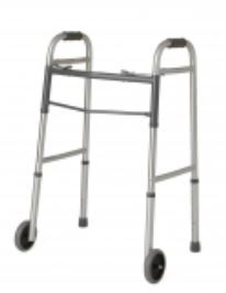 WALKER WHEELED 5" FIXED DUAL ADULT