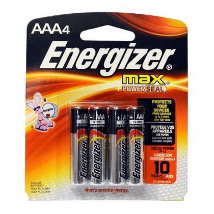 ER BATTERY ENERGIZER ALKALINE AAA #E92BP-4