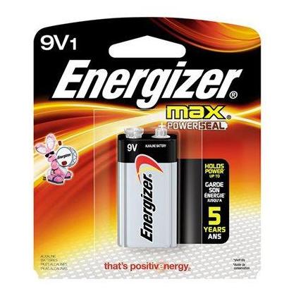 ER BATTERY ENERGIZER ALKA 9 VOLT #522BP