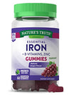 IRON W/VIT B & ZINC GUMMY 18 MG 60 NT