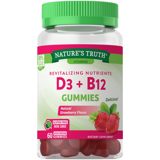 VIT D3 GUMMIES 50 MCG + B12 500 MCG 60 NT