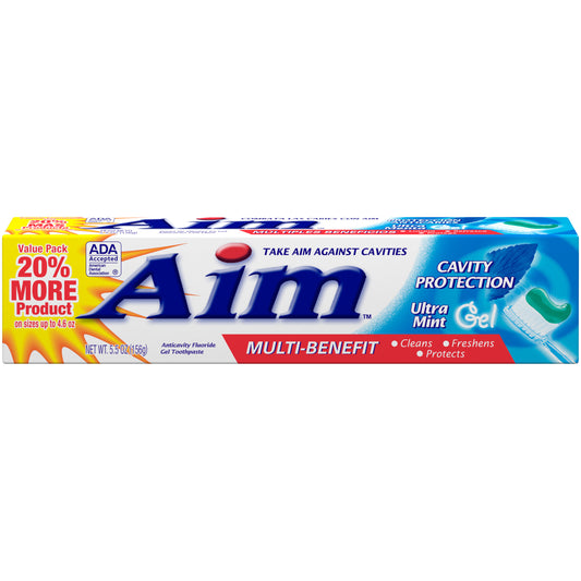AIM CAVITY PROTECTION MINT GEL T/PASTE 5.5 OZ