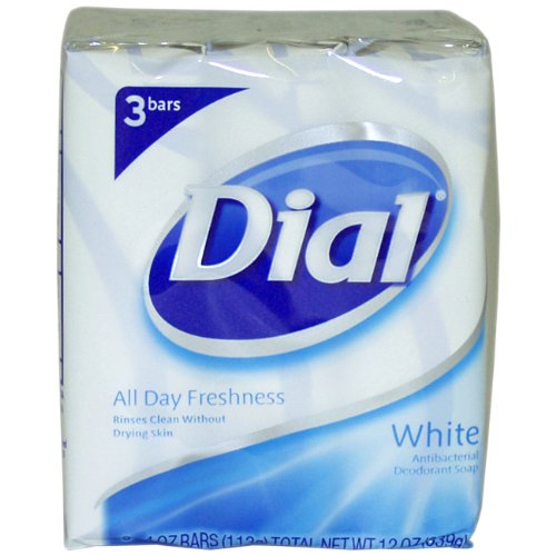 DIAL SOAP BATH SIZE WHITE 4 OZ 3PK