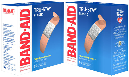BAND AID PLASTIC 3/4 X 3" (60)