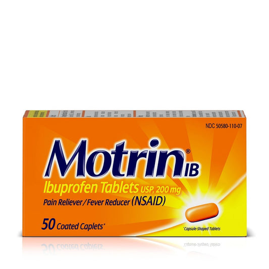 MOTRIN IB CAPLET 200 MG 50