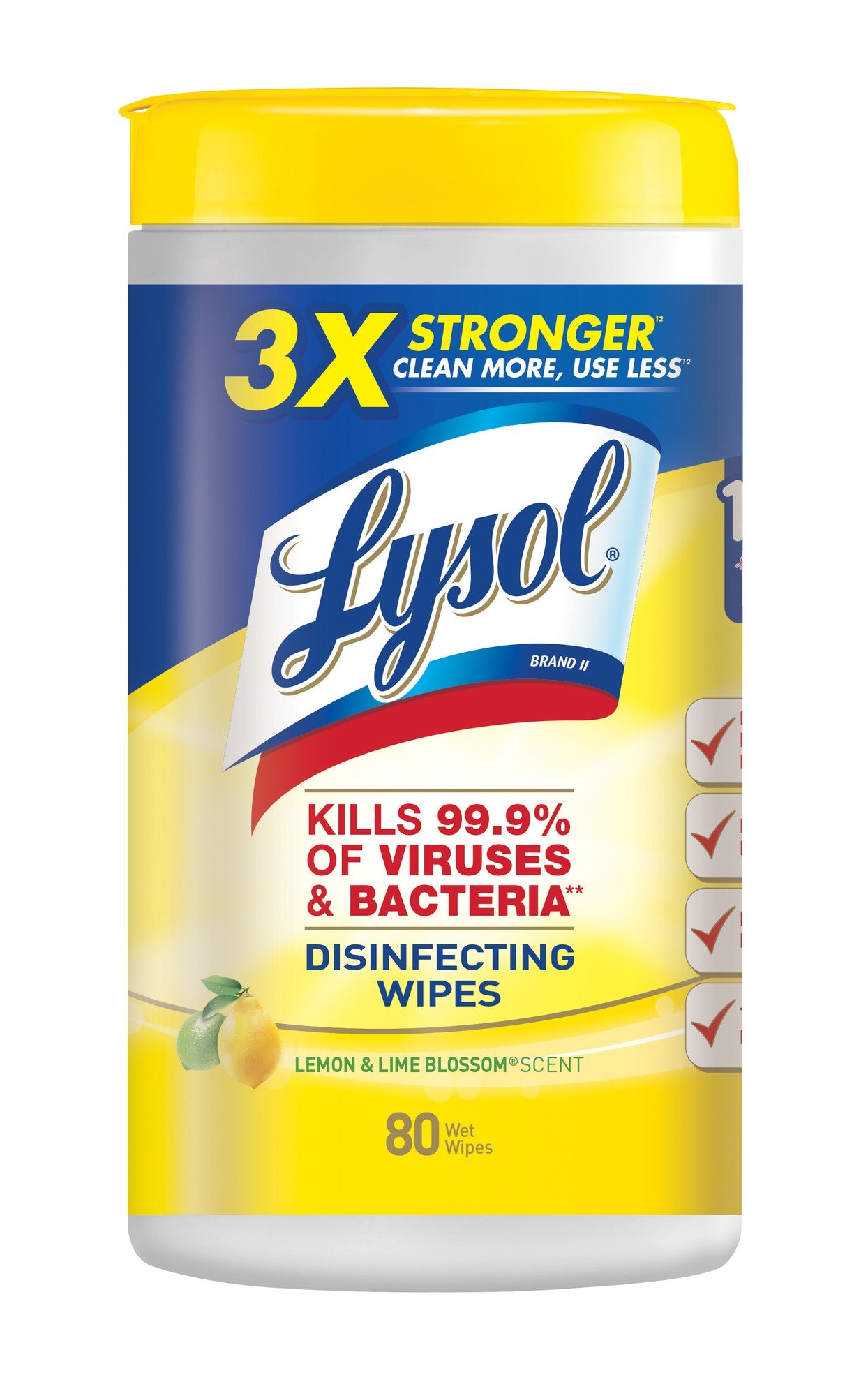 LYSOL SANITIZING WIPES LEMON/LIME CITRUS 80