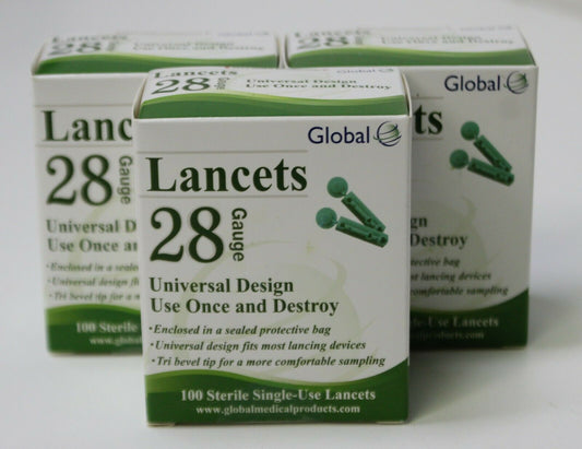 LANCET GLOBAL UNIVERSAL 28 G BX/100