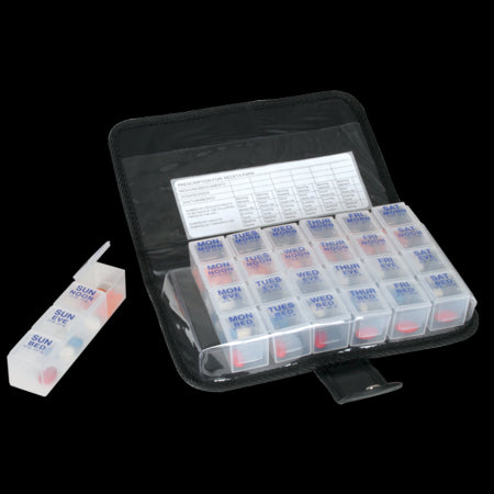 PILL REMINDER WEEKLY 28 COMP W/CASE LG