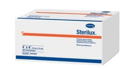 STERILUX GAUZE SPONGE NS 8 PLY 4 X 4 (200)