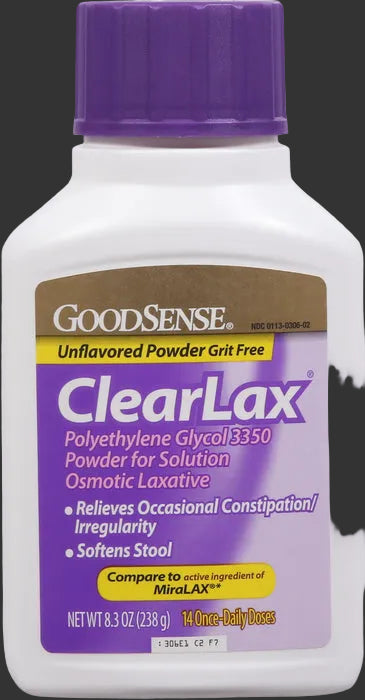 GS POLYETHYLENE GLYCOL 3350 (CLEARLAX) 238 GM