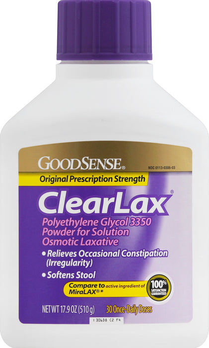 GS POLYETHYLENE GLYCOL 3350 (CLEARLAX) 510 GM