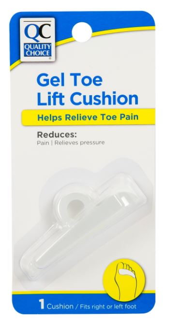 QC GEL TOE LIFT/CUSHION ONE SIZE PK/1