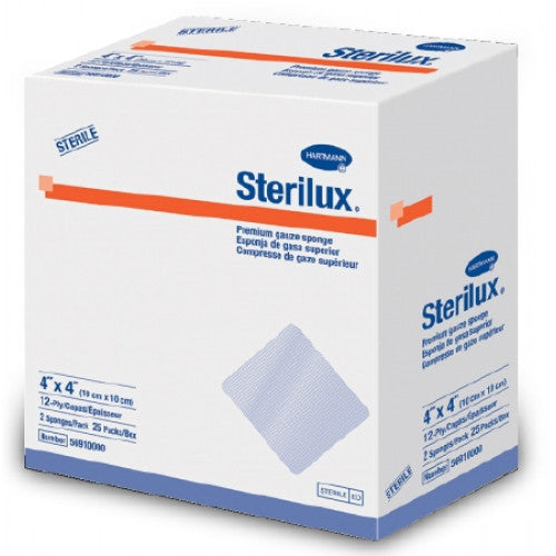STERILUX GAUZE SPONGE ST 12 PLY 4X4 2'S (25)