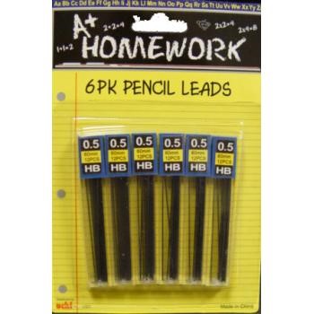 MECHANICAL PENCIL LEAD 5 MM 6 PACK